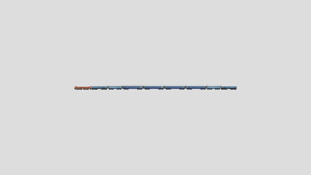 ICF BLUE COACHES WIH WAP 4 ENGINE