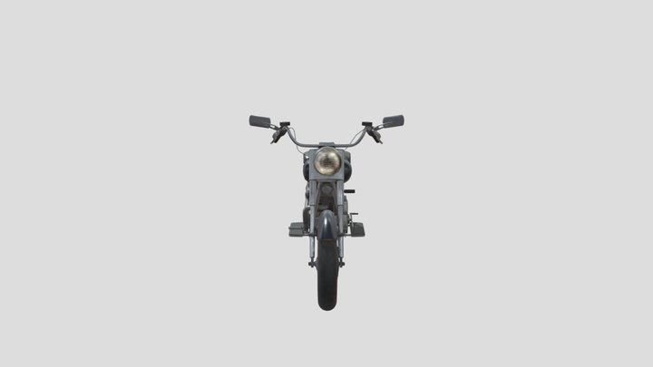 1990 Harley Davidson Fatboy Motorcycle 3D Model