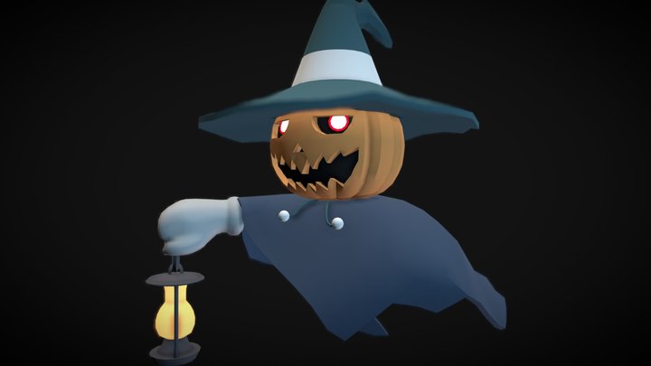 Jack-o'-Lantern Pumpking Desafio Halloween 3D Model