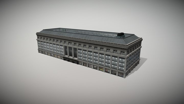 Low rise department store building