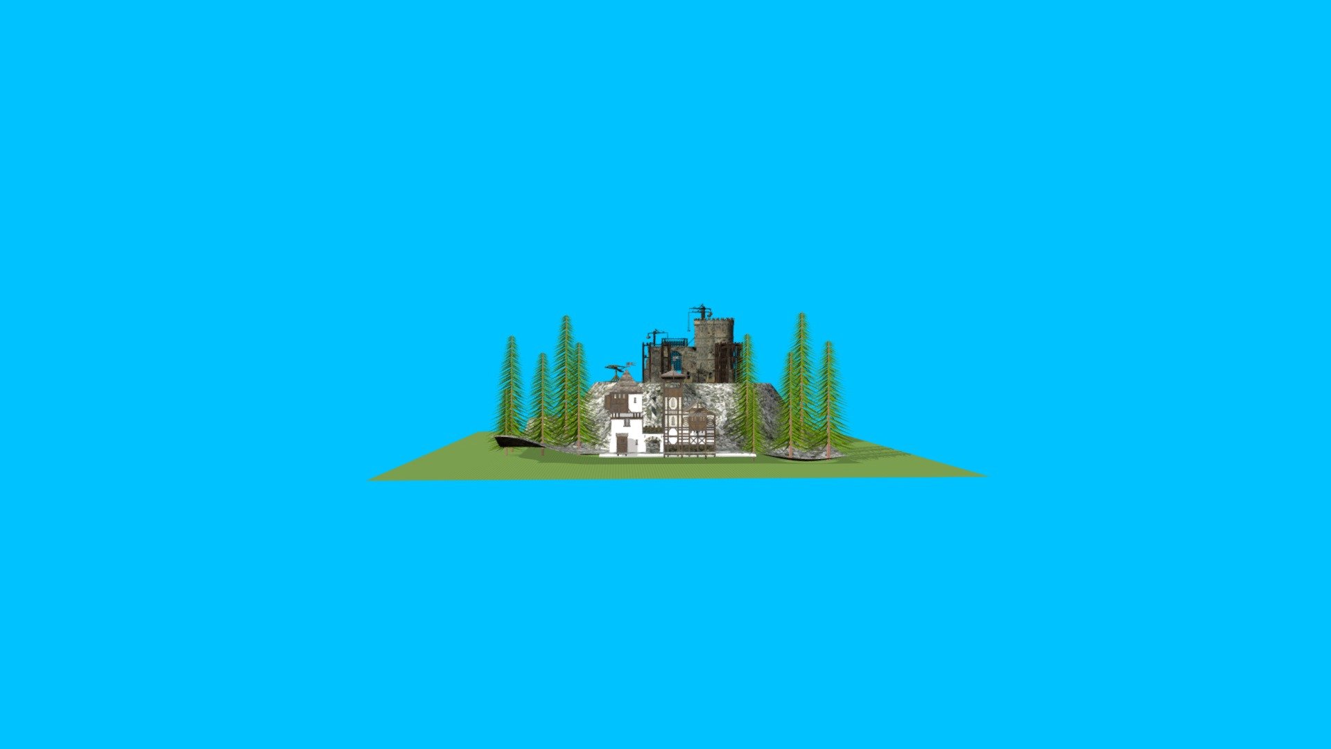 Medieval Castle Project Test for VR / MR