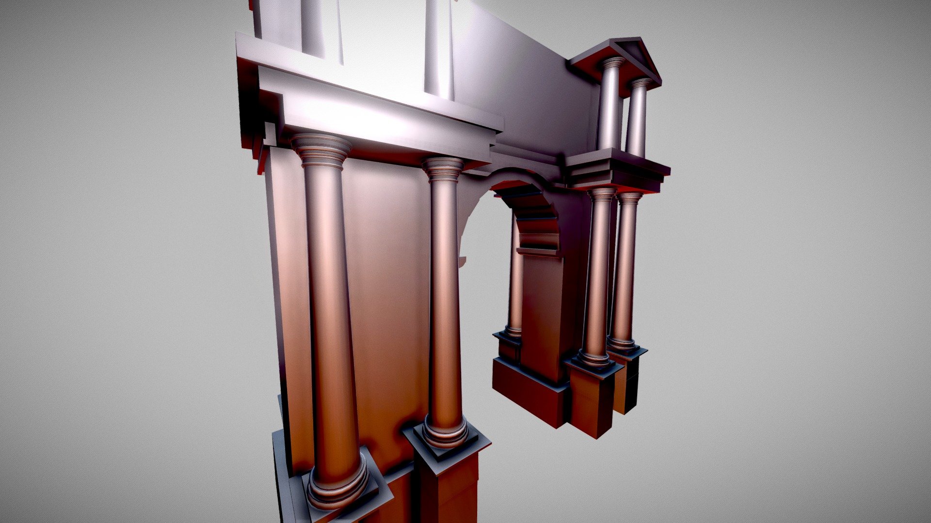 Arch of Caracalla (Djémila) - 3D model by nicoleta.andreia [fbf4d34 ...