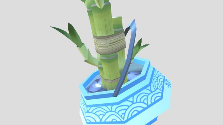 Bamboo & Teapot Planter 3D Model