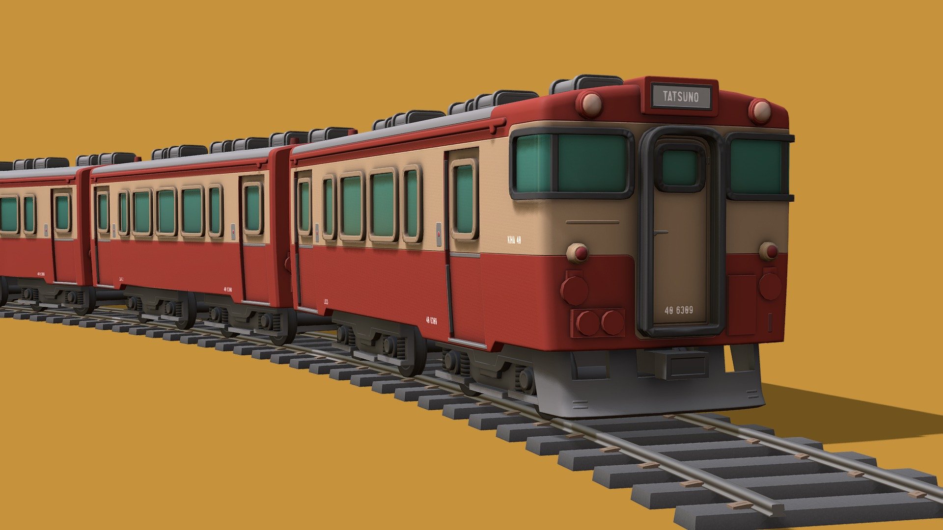 Cartoon Commuter Train - Buy Royalty Free 3D model by Daniel Chandler  (@DanielChandler) [fbf6961]