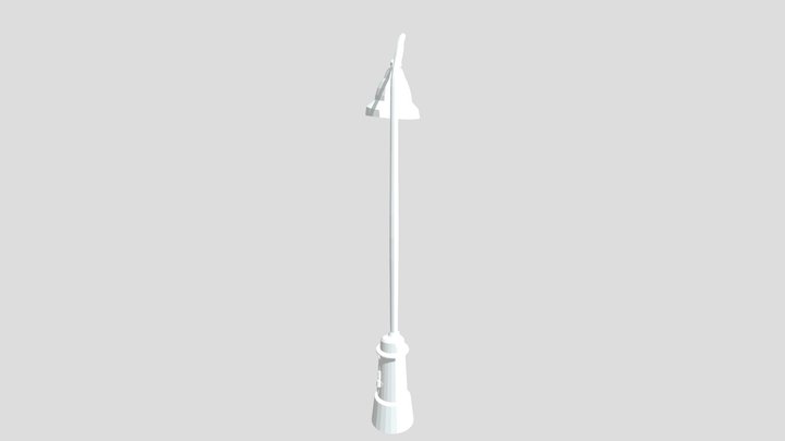 Light Pole Town 3D Model