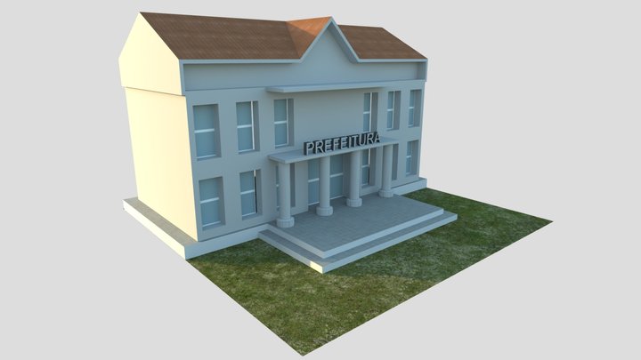 PREFEITURA METAVERSO LOWPOLY 3D Model
