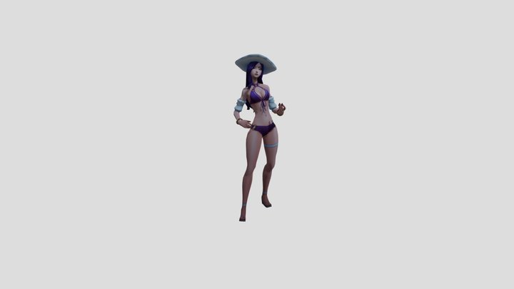 Pool Party Caitlyn 3D Model