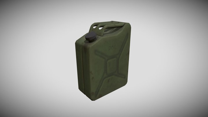 Jerry Can - 5 Props Assignment 3D Model