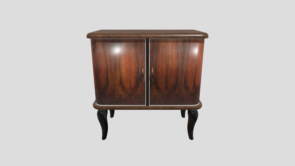 Mid Century Modern Italian Bar Cabinet
