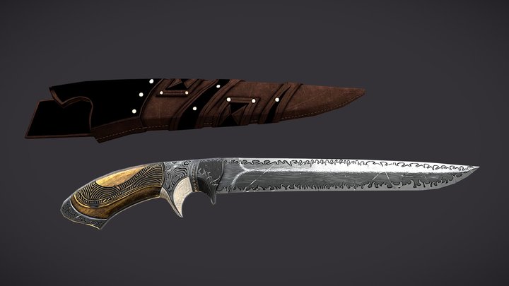 Tactical Knife 3D Model