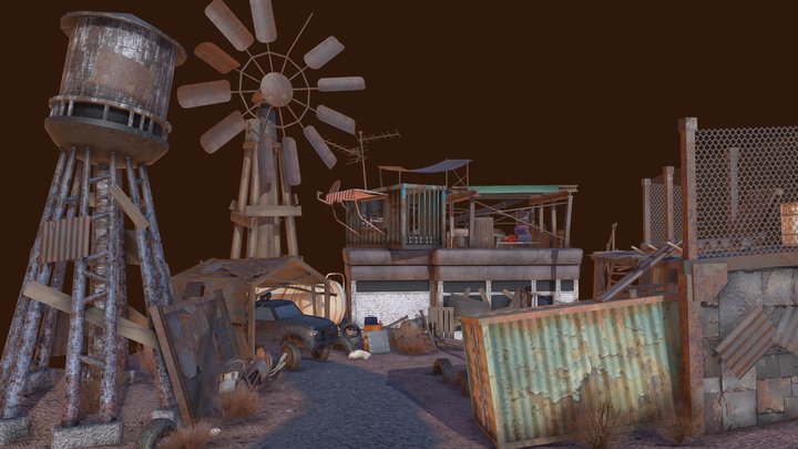 DAE Diorama - Rustborn 3D Model