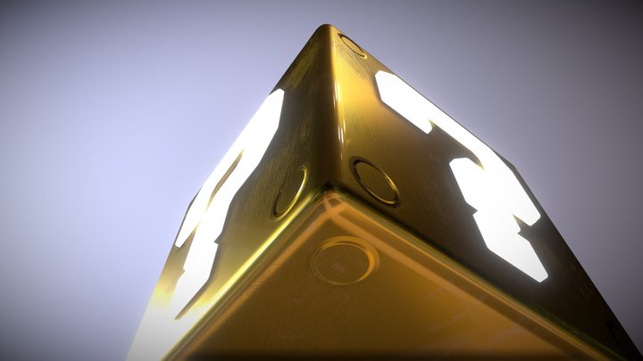 Super Mario Gold Box 3D Model