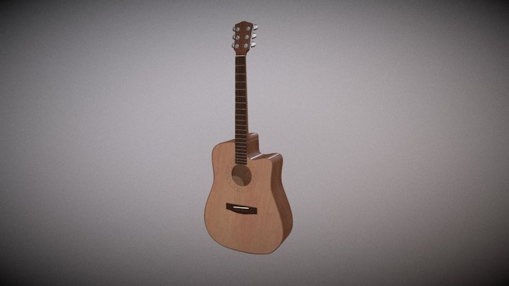 Wooden Guitar – Modello 3D gratuito STL