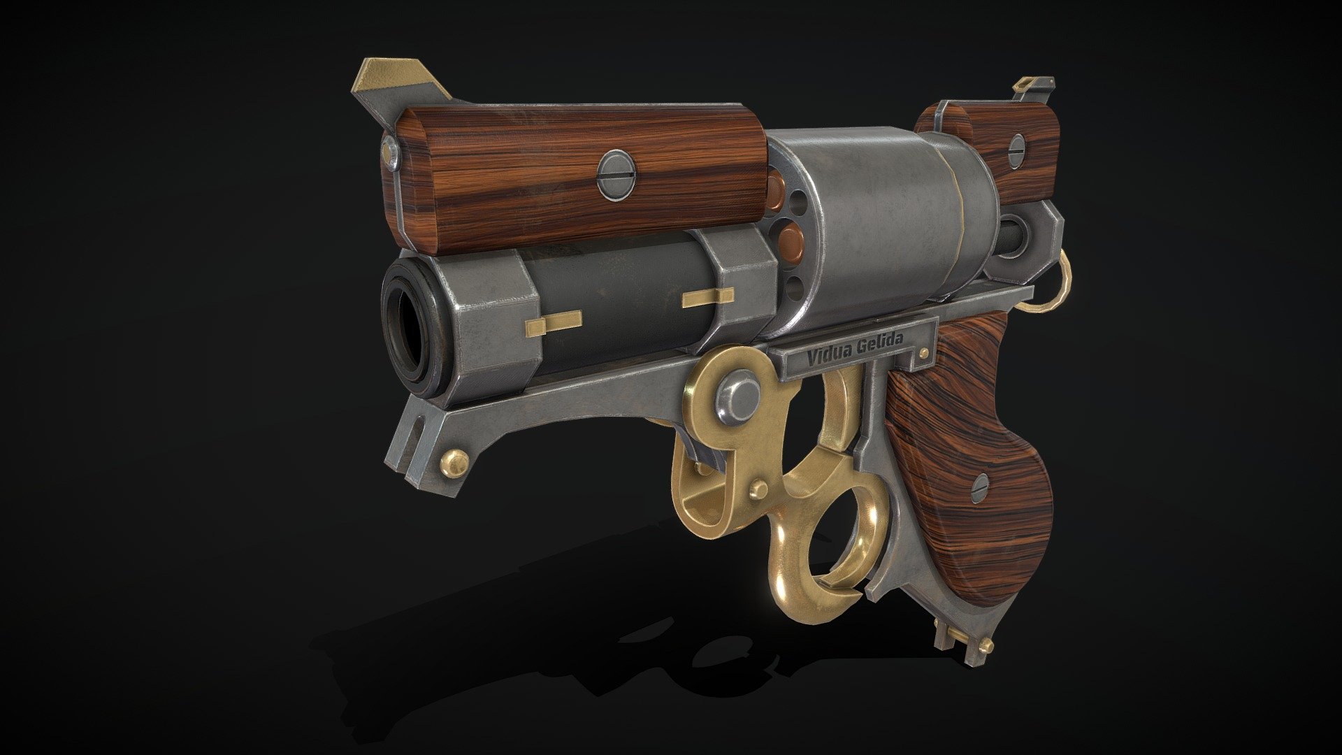 Steampunk Revolver - 3D model by Kidus Eshetu (@kidus333) [fbfeada ...