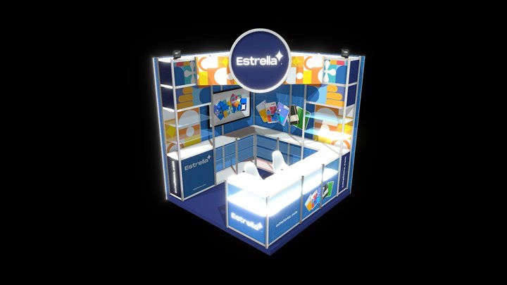 Stand System 3x3 Null 3D Model