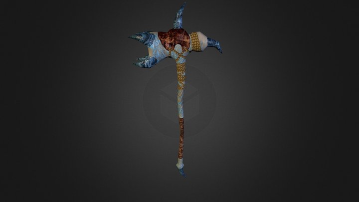 Frozen Icespire Short Hammer 3D Model