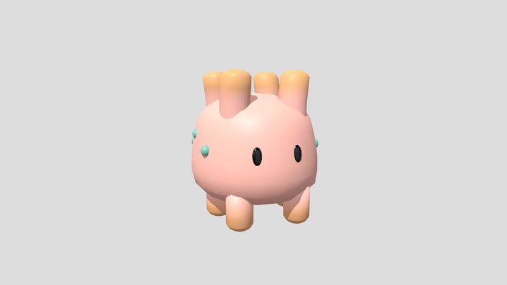 Stylized Sea Pig 3D Model