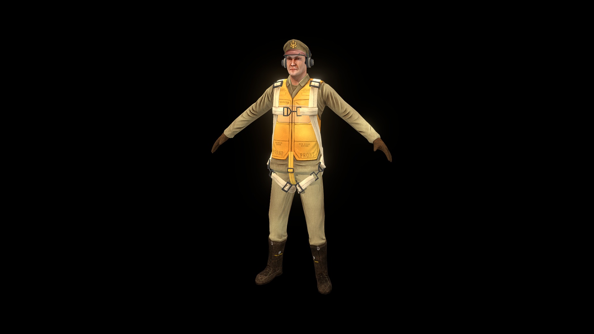 3D model Pilot - This is a 3D model of the Pilot. The 3D model is about a man wearing a garment.
