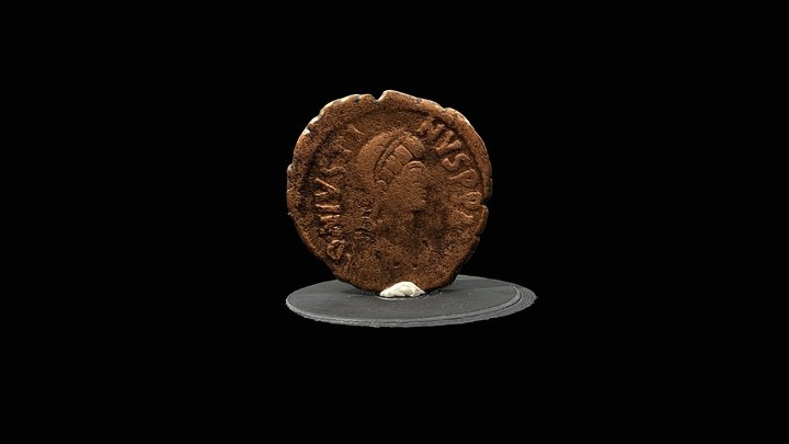 Emperor Justin I Follis 3D Model