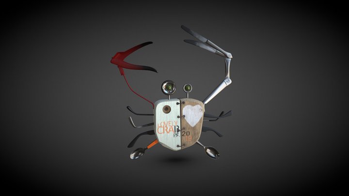 Lovely crab 3D Model