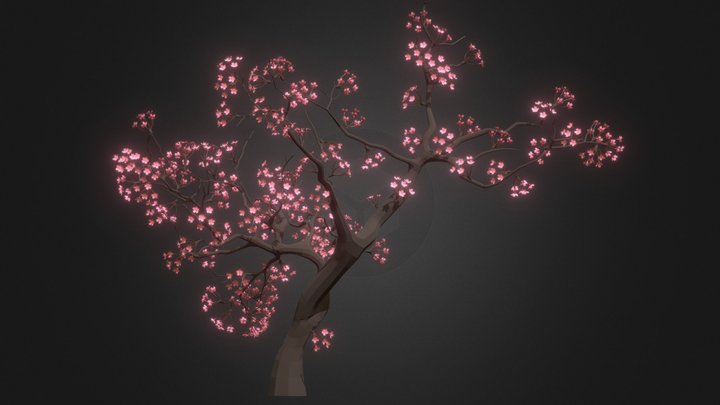 Cherry Blossom Tree - Árbol de Cerezo (small) 3D Model