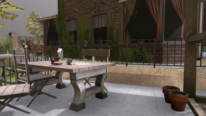 DAE Diorama - grandma's house 3D Model