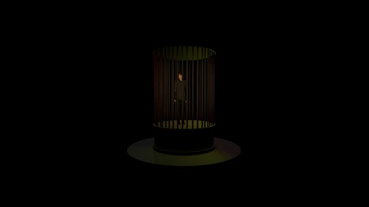 Cage Prisoner 3D Model