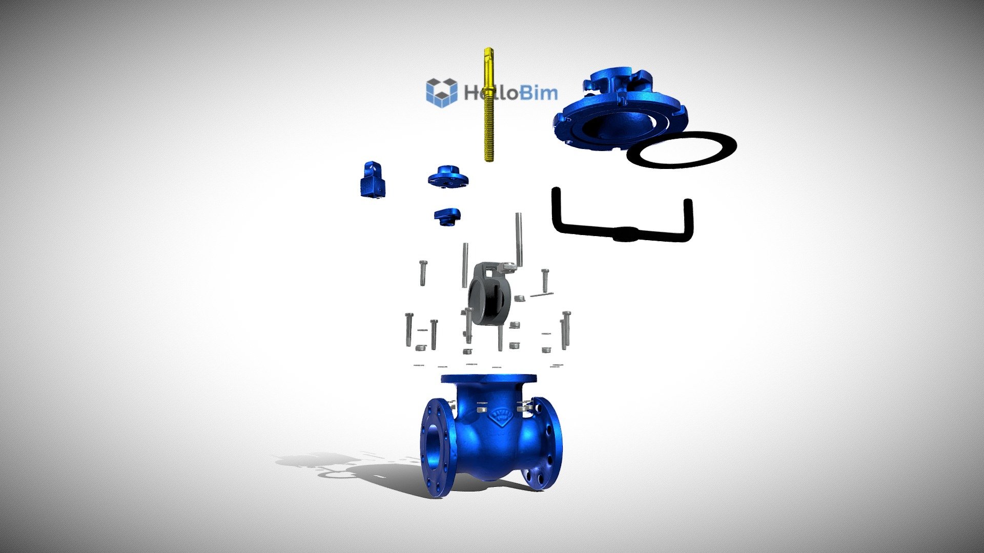 Bayard- Vanne-DN100-animation — Sketchfab embed 3D viewer