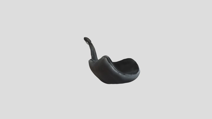 Buffalo Horn Utensil 3D Model