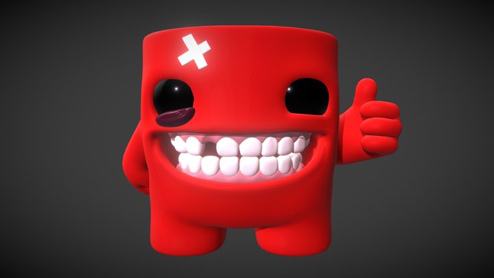 Super Meat Boy 3D Model