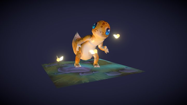 CharacterPipeline Gecko - Michelle Aloysius 3D Model