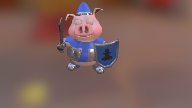 Pawn stand animation 3D Model