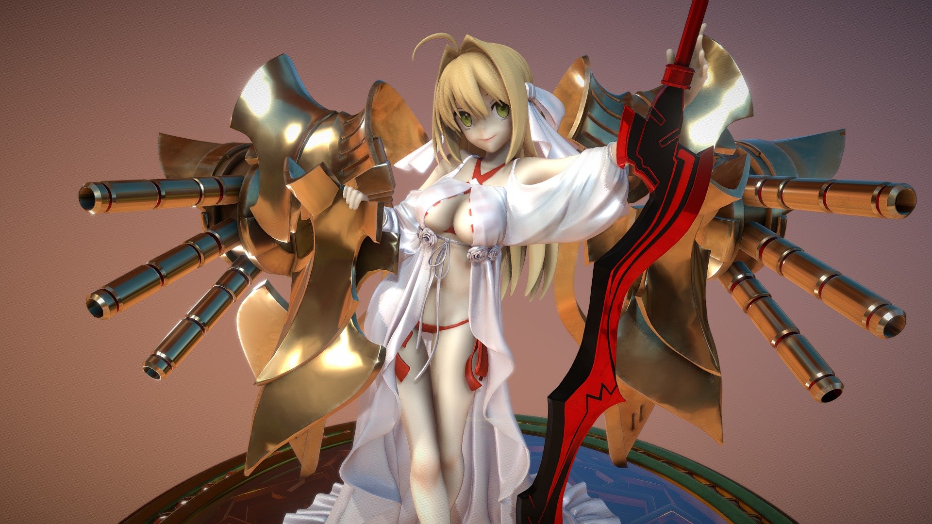 Nero Summer Fate Grand Order 3d Model By Swjames Swjames Fc091e1