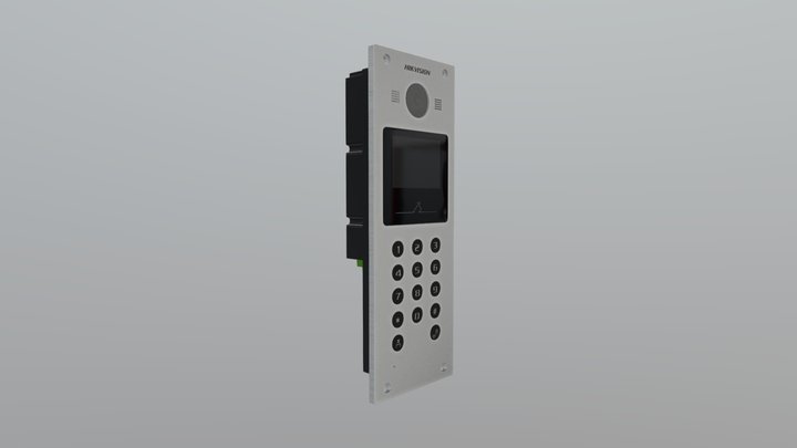 doorbell panel with built-in camera 3D Model