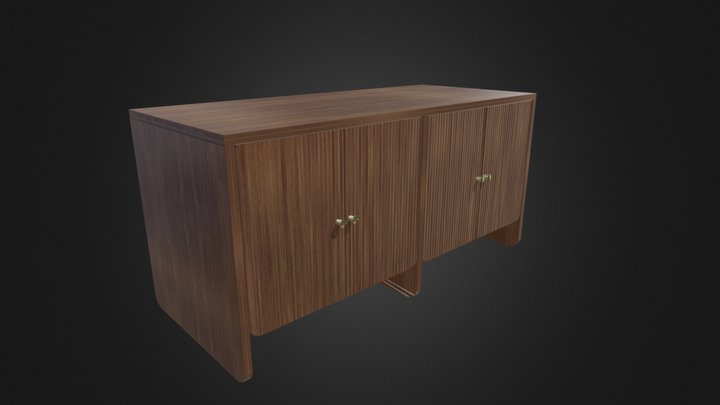 Fluted Sideboard Buffet Cabinet Free Download
