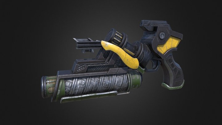 Handheld Weapon WIP 3D Model