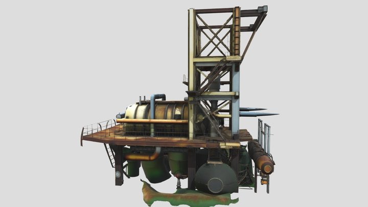 0 (30) Pauzhetsky geothermal power station – Free 3D Model STL