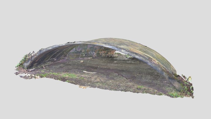 根室第二飛行場　掩体壕 3D Model