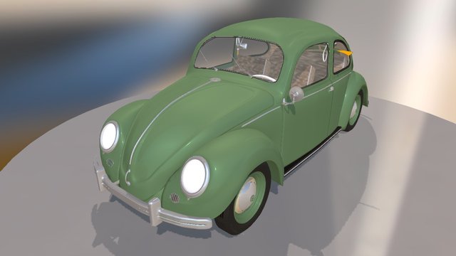 VW Buggy 1948 3D Model