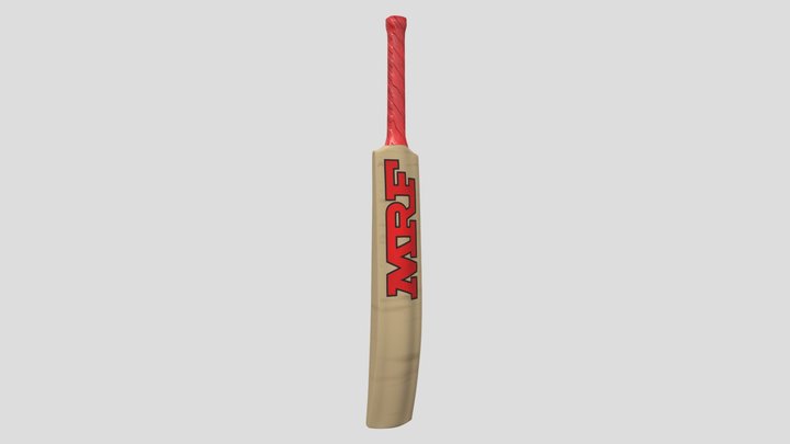 MRF Cricket bat 3D Model 3D Model