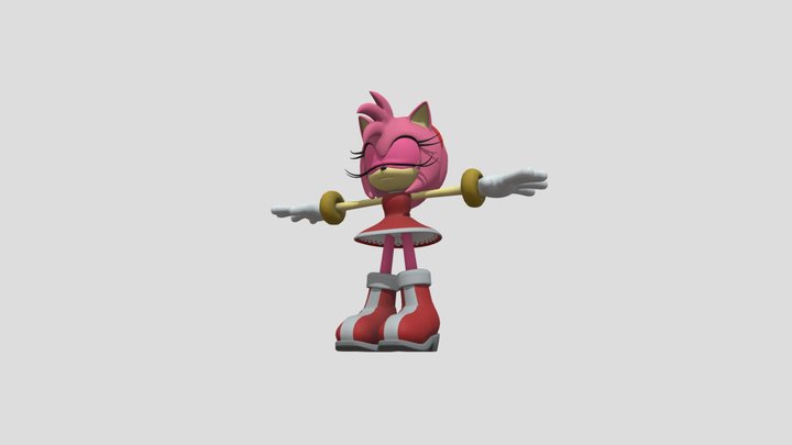 PC Computer - Sonic Generations - Amy Rose (3) 3D Model