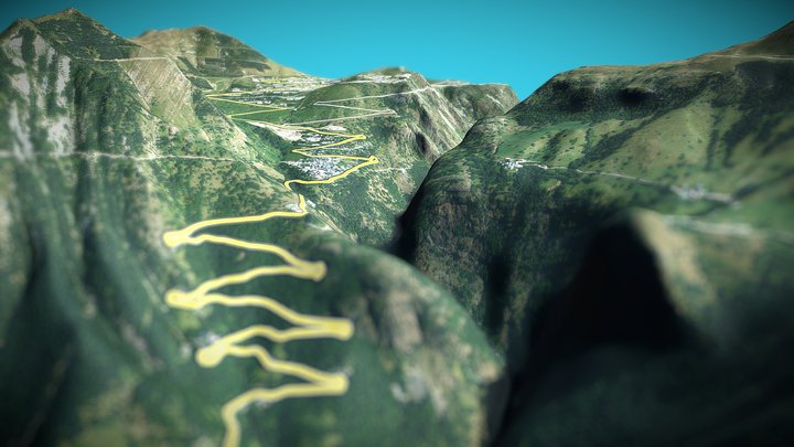 Alpe d'Huez II 3D Model