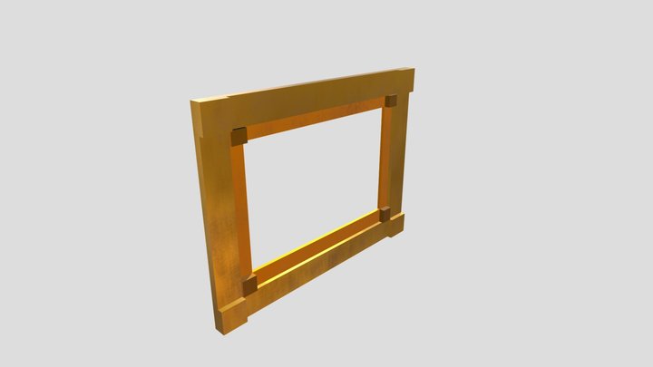 Schilderij lijst V1 3D Model