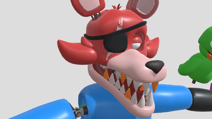 (stylized) Captain foxy 3D Model