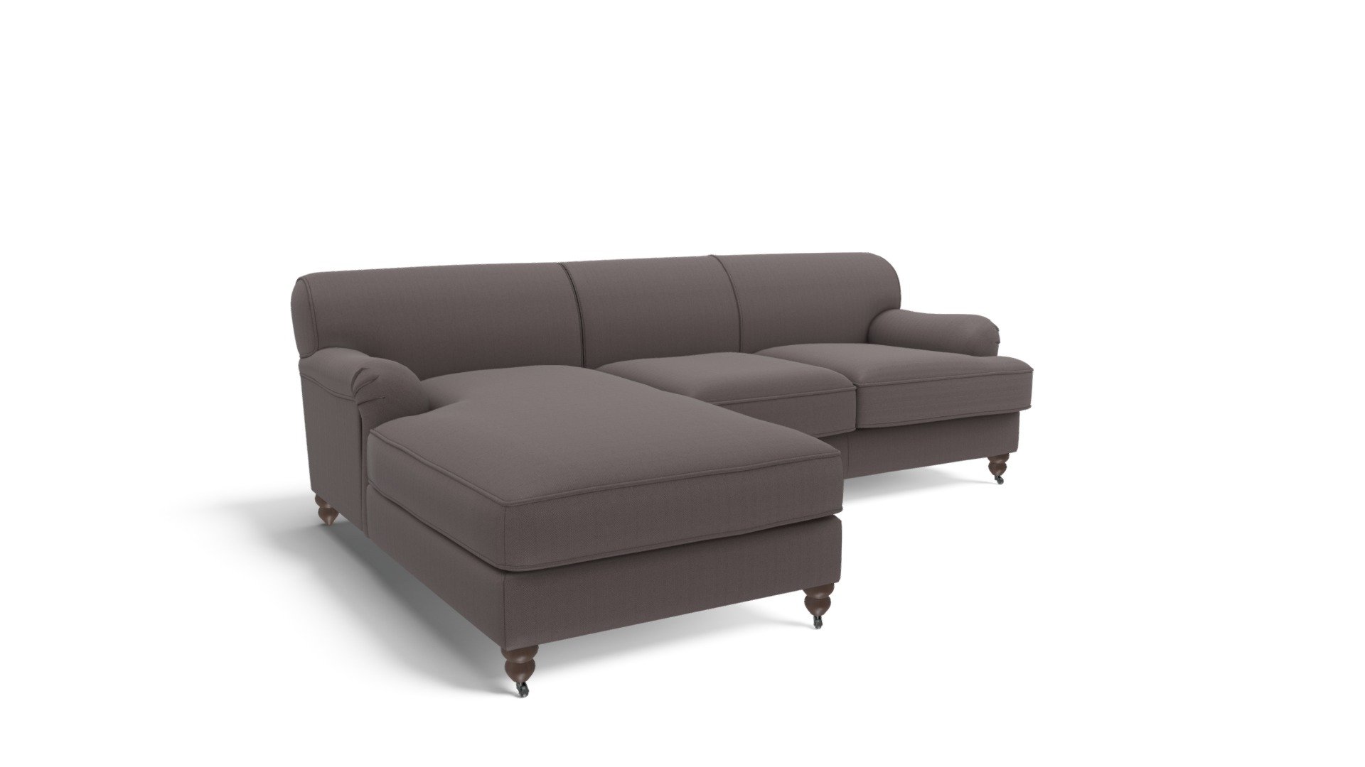 Orson LHF Chaise End Corner Sofa, Graphite Grey