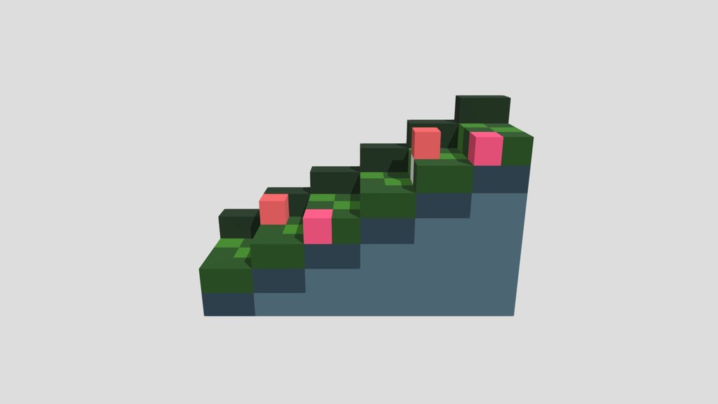 Fairy Moss Stairs - Voxel 32x32 (Animated)