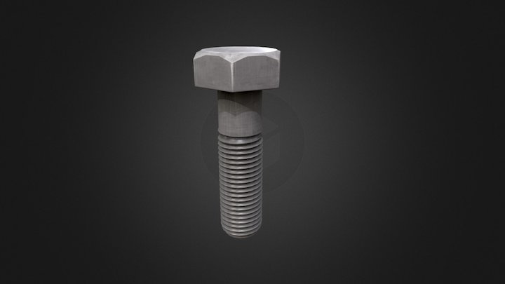 Nut Bolt 3D Model