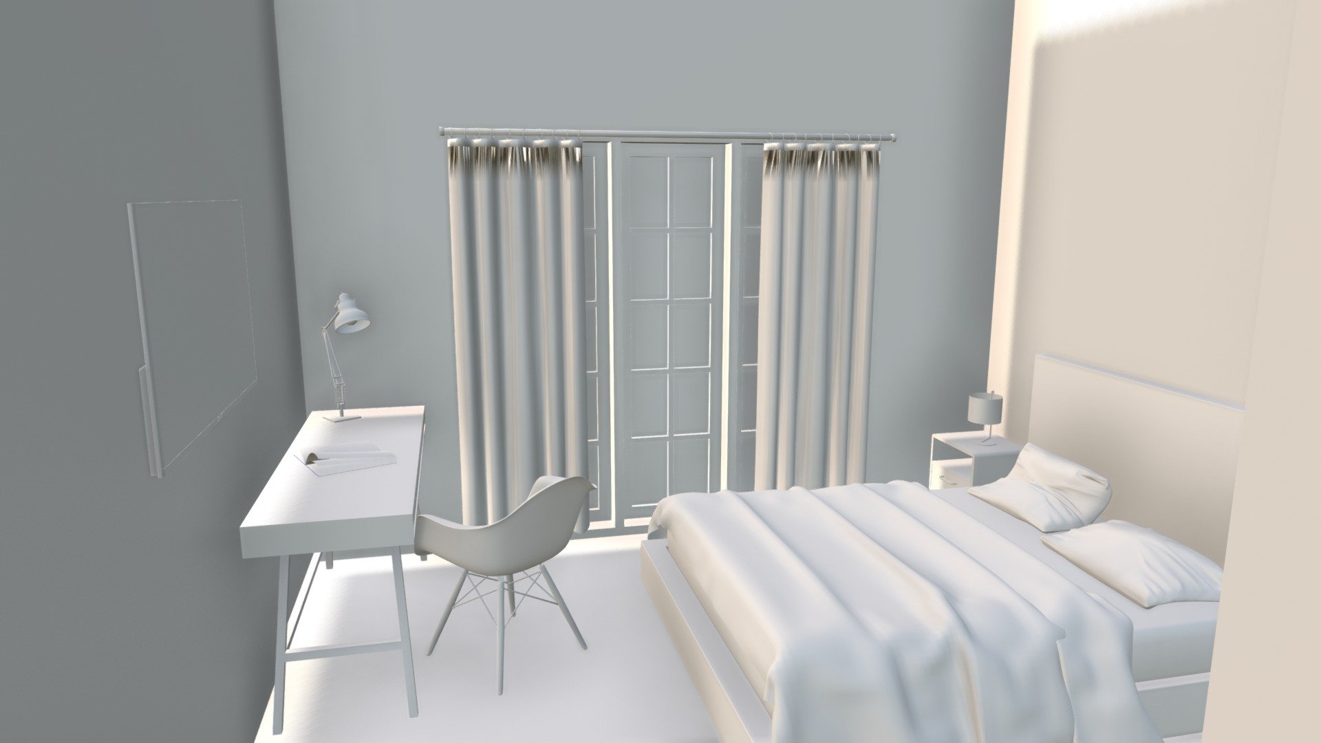 Bedroom - 3D model by tegarjaka_ [fc11a56] - Sketchfab