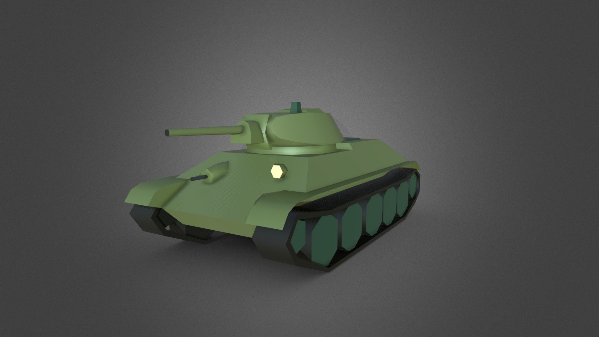 t-34 low-poly tank