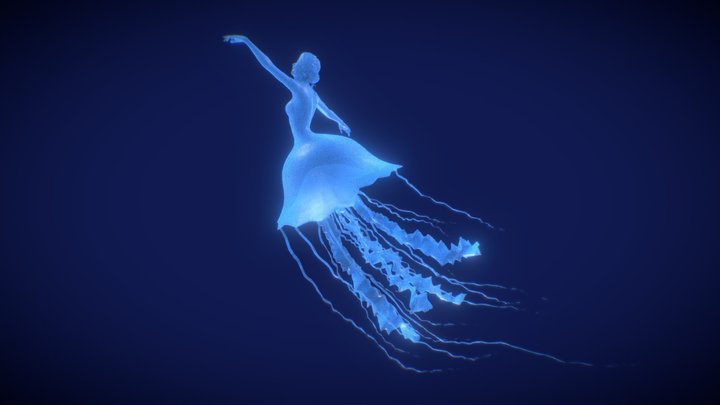 Jellyfish Fairy Princess 3D Model
